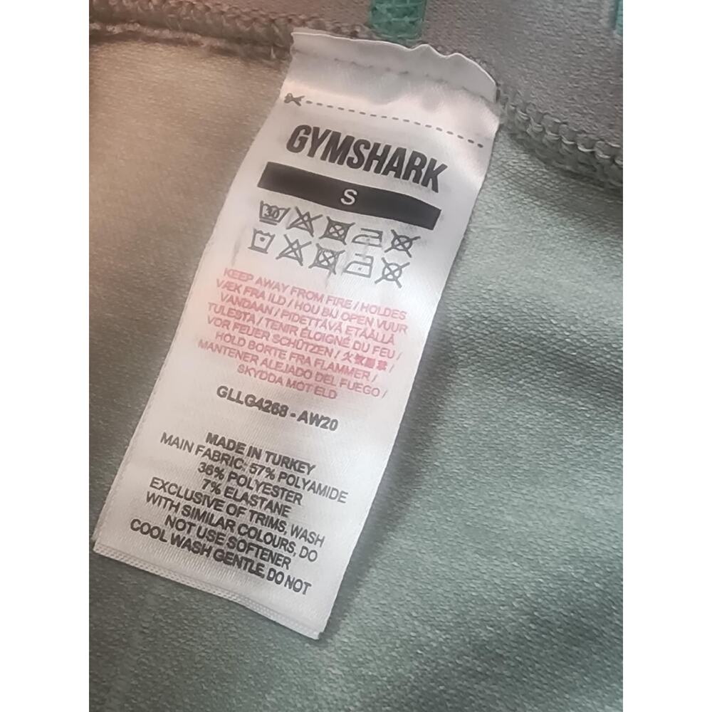 GymShark Contour Leggings-Small-Teal - Picture 3 of 5